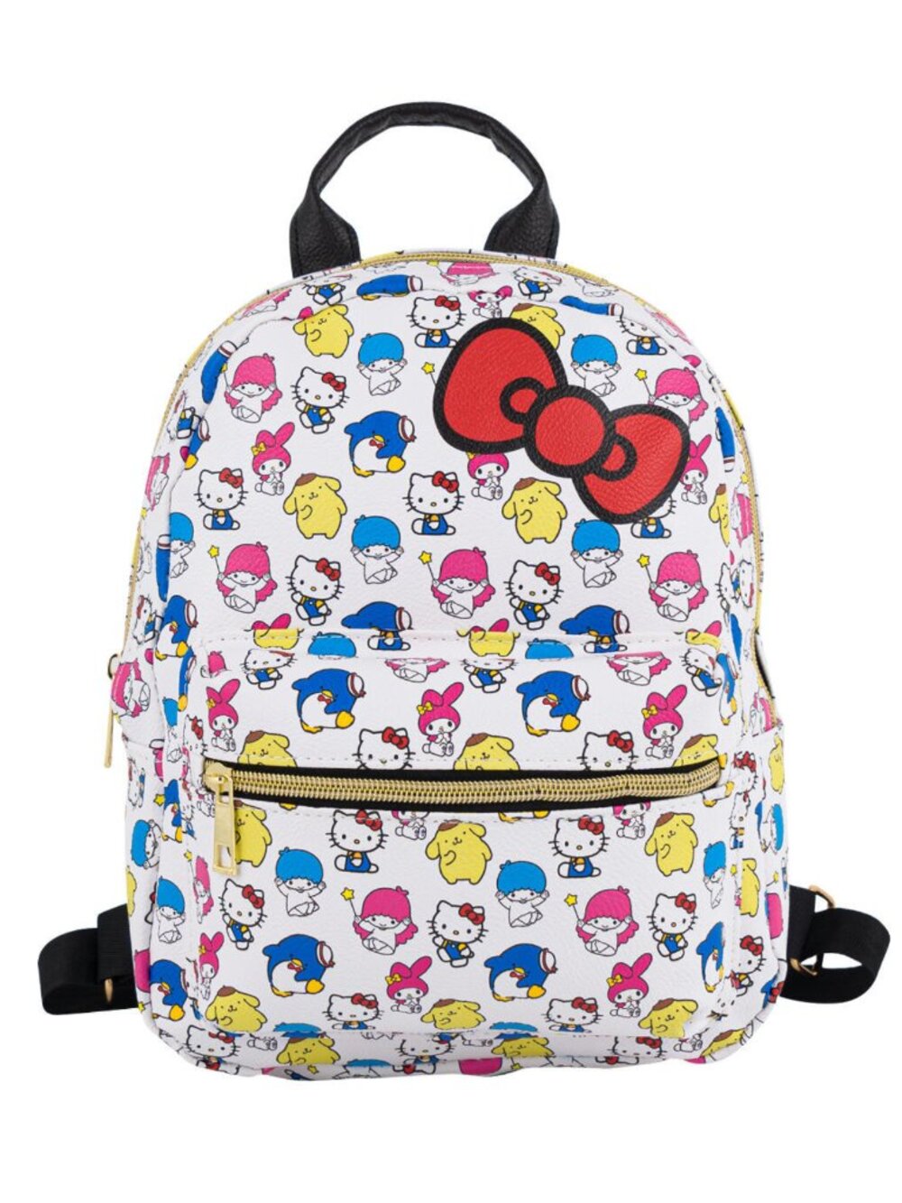 Hello Kitty and Friends Red and White Pu Leather Mini backpack